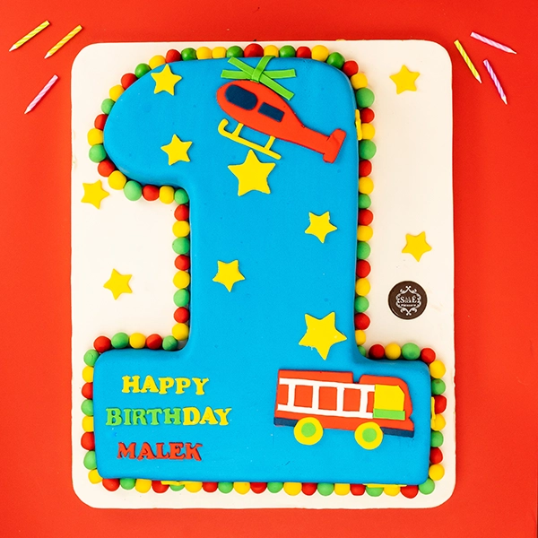 Tiny Traveler Number Cake
